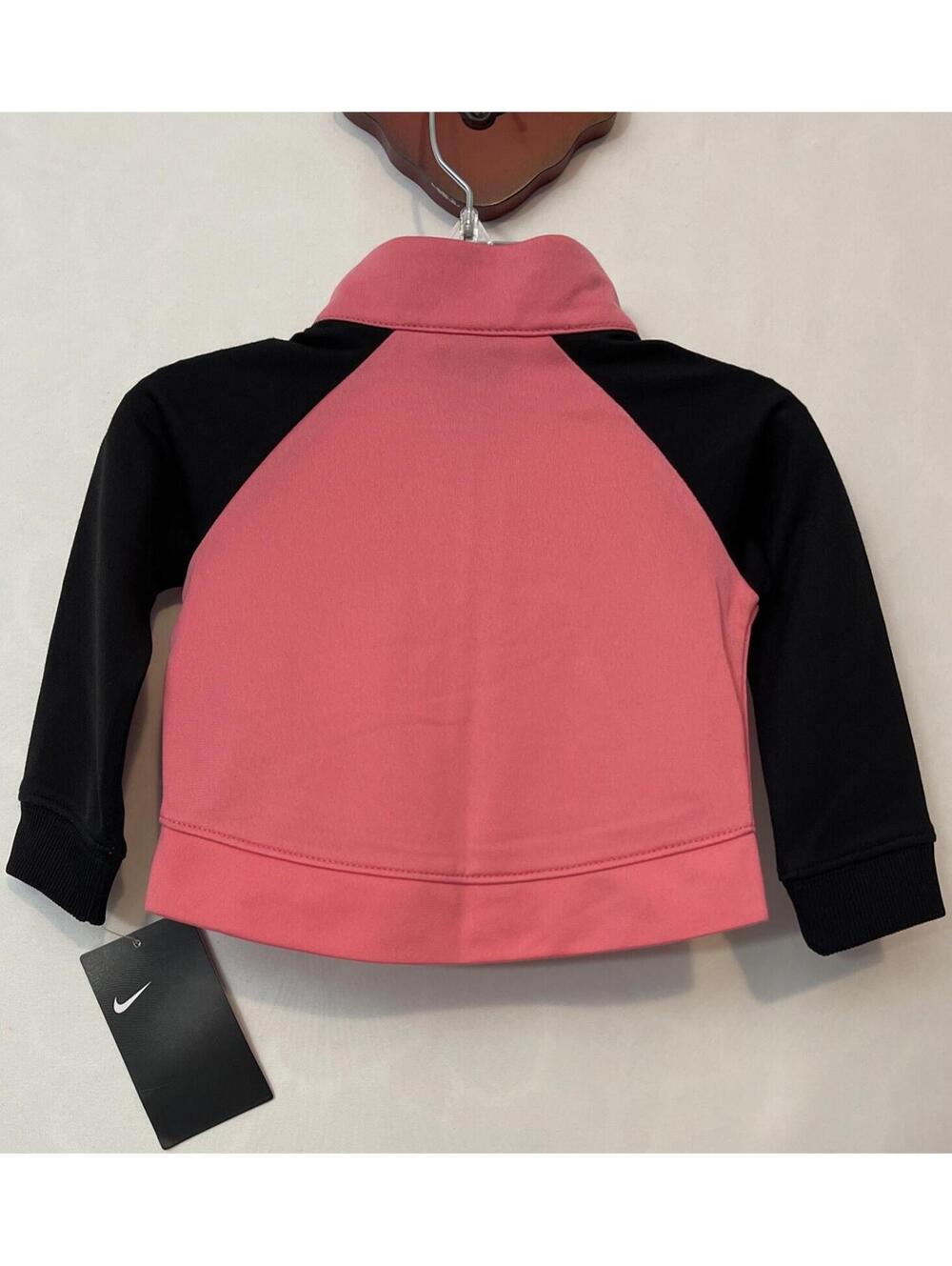 Nike Infant Baby Girls 6 Month Pink Zip-Up Collared Track Jacket NWT! A1502 - Picture 2 of 5